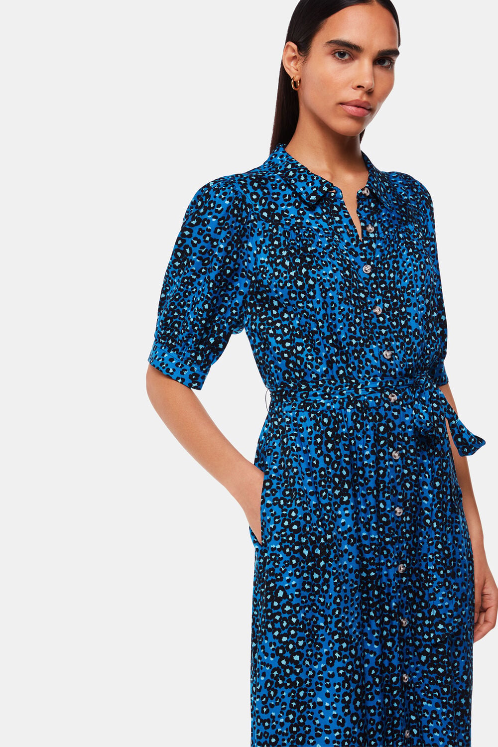 Painted Leopard Midi Dress